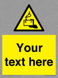 Custom Battery Charging Sign